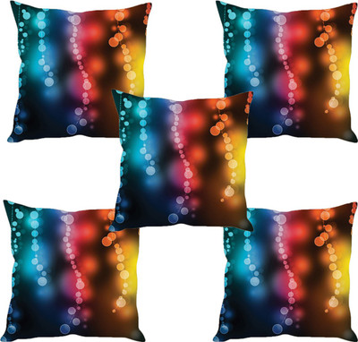 

Sleep Nature's Abstract Cushions Cover(Pack of 5, 30.63 cm*30.63 cm, Multicolor)