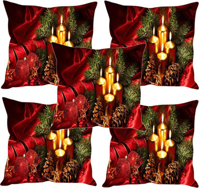 

Sleep Nature's Printed Cushions Cover(Pack of 5, 40.63 cm*40.63 cm, Multicolor)