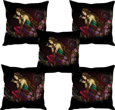 

Sleep Nature's Abstract Cushions Cover(Pack of 5, 40.63 cm*40.63 cm, Multicolor)