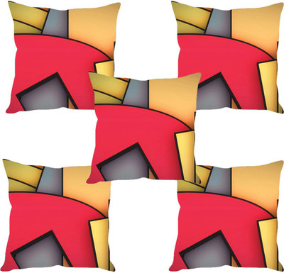 

Sleep Nature's Abstract Cushions Cover(Pack of 5, 30.63 cm*30.63 cm, Multicolor)