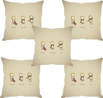 

Sleep Nature's Abstract Cushions Cover(Pack of 5, 40.63 cm*40.63 cm, Multicolor)