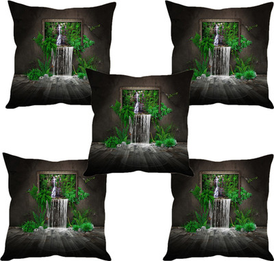 

Sleep Nature's Abstract Cushions Cover(Pack of 5, 30.63 cm*30.63 cm, Multicolor)