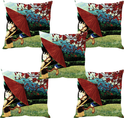 

Sleep Nature's Abstract Cushions Cover(Pack of 5, 40.63 cm*40.63 cm, Multicolor)