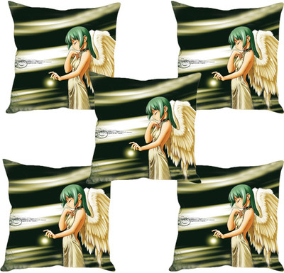 

Sleep Nature's Abstract Cushions Cover(Pack of 5, 40.63 cm*40.63 cm, Multicolor)
