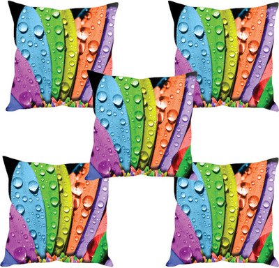 

Sleep Nature's Abstract Cushions Cover(Pack of 5, 40.63 cm*40.63 cm, Multicolor)