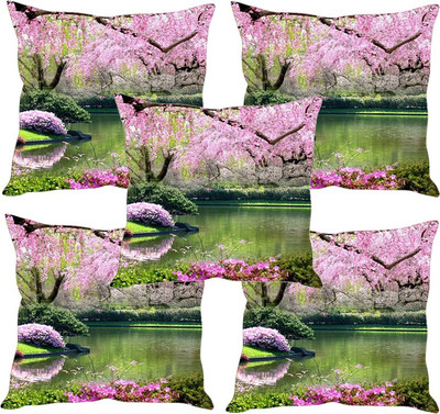 

Sleep Nature's Printed Cushions Cover(Pack of 5, 30.63 cm*30.63 cm, Multicolor)
