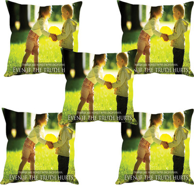 

Sleep Nature's Abstract Cushions Cover(Pack of 5, 40.63 cm*40.63 cm, Multicolor)