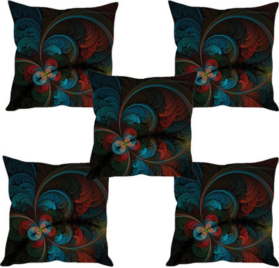 

Sleep Nature's Abstract Cushions Cover(Pack of 5, 30.63 cm*30.63 cm, Multicolor)