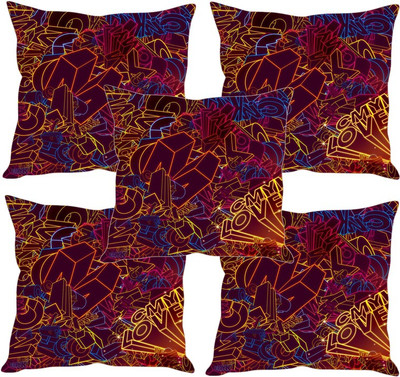 

Sleep Nature's Printed Cushions Cover(Pack of 5, 40.63 cm*40.63 cm, Multicolor)