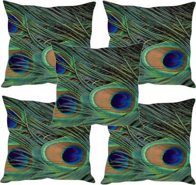 

Sleep Nature's Printed Cushions Cover(Pack of 5, 30.63 cm*30.63 cm, Multicolor)