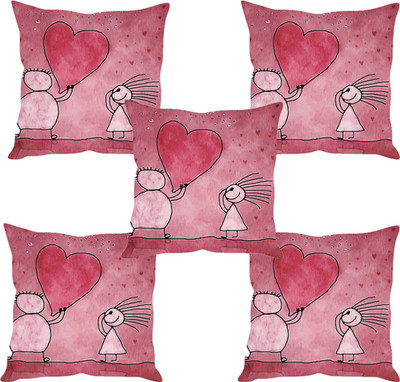 

Sleep Nature's Abstract Cushions Cover(Pack of 5, 40.63 cm*40.63 cm, Multicolor)