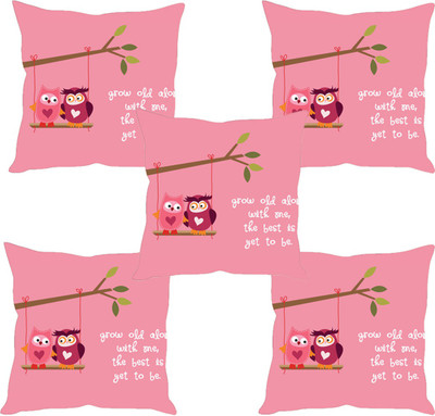 

Sleep Nature's Abstract Cushions Cover(Pack of 5, 40.63 cm*40.63 cm, Multicolor)