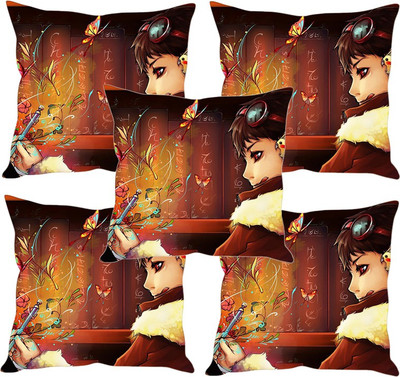 

Sleep Nature's Printed Cushions Cover(Pack of 5, 40.63 cm*40.63 cm, Multicolor)