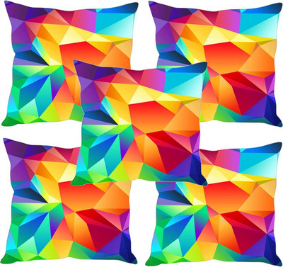 

Sleep Nature's Printed Cushions Cover(Pack of 5, 40.63 cm*40.63 cm, Multicolor)