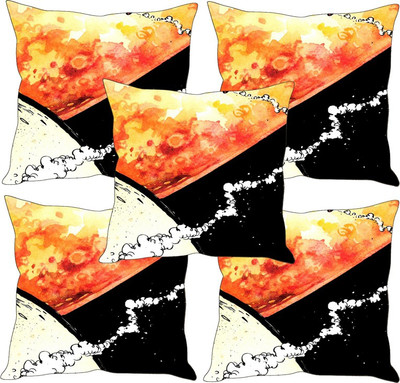 

Sleep Nature's Printed Cushions Cover(Pack of 5, 30.63 cm*30.63 cm, Multicolor)