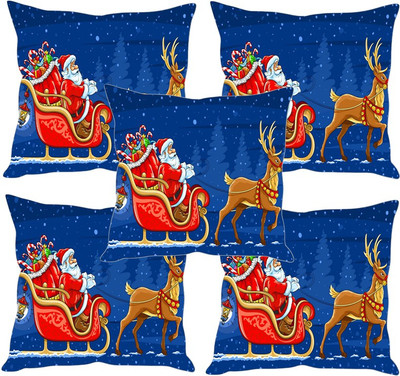 

Sleep Nature's Printed Cushions Cover(Pack of 5, 40.63 cm*40.63 cm, Multicolor)