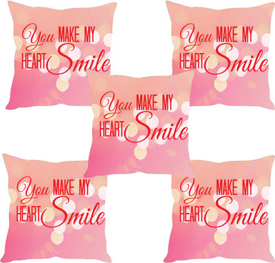 

Sleep Nature's Abstract Cushions Cover(Pack of 5, 30.63 cm*30.63 cm, Multicolor)