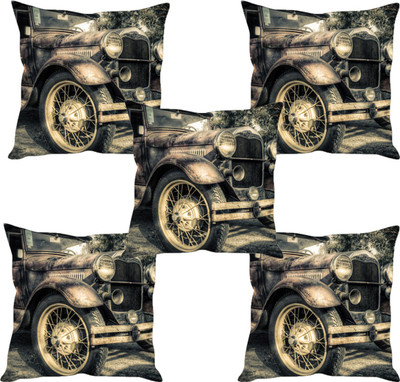 

Sleep Nature's Abstract Cushions Cover(Pack of 5, 30.63 cm*30.63 cm, Multicolor)