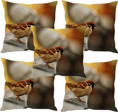 

Sleep Nature's Printed Cushions Cover(Pack of 5, 30.63 cm*30.63 cm, Multicolor)