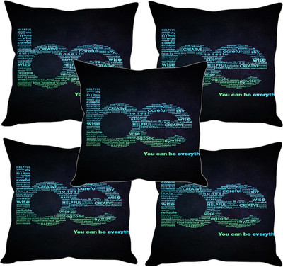 

Sleep Nature's Printed Cushions Cover(Pack of 5, 30.63 cm*30.63 cm, Multicolor)
