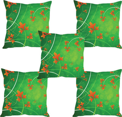 

Sleep Nature's Abstract Cushions Cover(Pack of 5, 40.63 cm*40.63 cm, Multicolor)