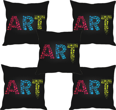 

Sleep Nature's Abstract Cushions Cover(Pack of 5, 40.63 cm*40.63 cm, Multicolor)