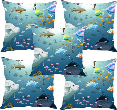 

Sleep Nature's Printed Cushions Cover(Pack of 5, 40.63 cm*40.63 cm, Multicolor)
