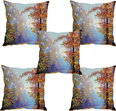 

Sleep Nature's Abstract Cushions Cover(Pack of 5, 40.63 cm*40.63 cm, Multicolor)