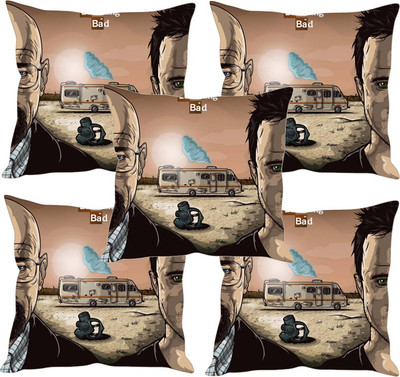 

Sleep Nature's Printed Cushions Cover(Pack of 5, 40.63 cm*40.63 cm, Multicolor)