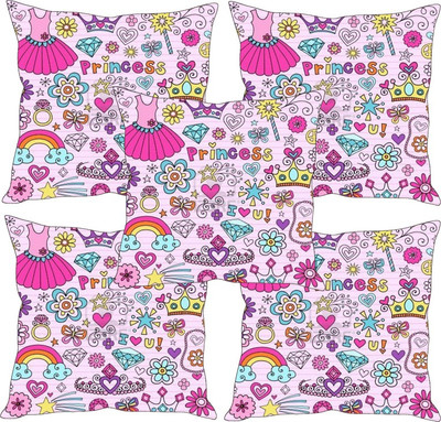 

Sleep Nature's Printed Cushions Cover(Pack of 5, 40.63 cm*40.63 cm, Multicolor)