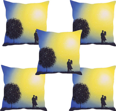

Sleep Nature's Abstract Cushions Cover(Pack of 5, 40.63 cm*40.63 cm, Multicolor)