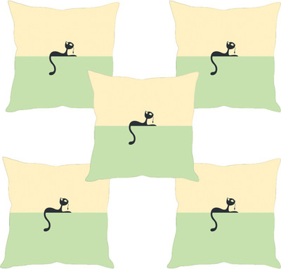 

Sleep Nature's Abstract Cushions Cover(Pack of 5, 30.63 cm*30.63 cm, Multicolor)