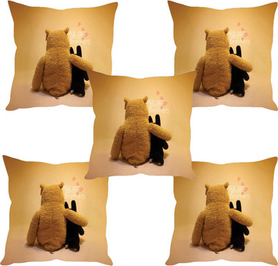 

Sleep Nature's Abstract Cushions Cover(Pack of 5, 40.63 cm*40.63 cm, Multicolor)