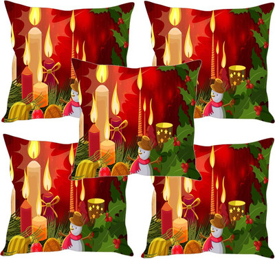 

Sleep Nature's Printed Cushions Cover(Pack of 5, 40.63 cm*40.63 cm, Multicolor)
