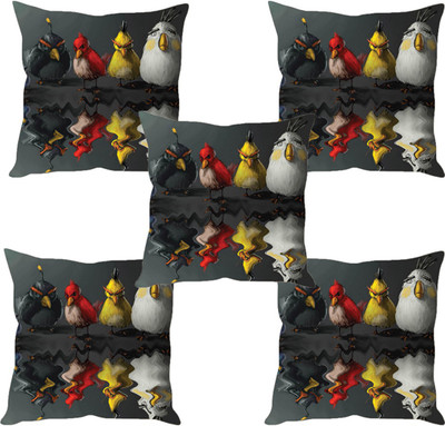

Sleep Nature's Abstract Cushions Cover(Pack of 5, 40.63 cm*40.63 cm, Multicolor)