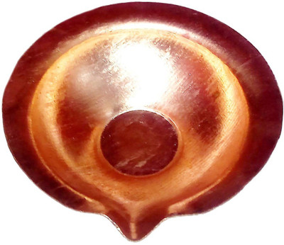 

Real Seed with Wick Copper (Pack of 11) Table Diya Set(Height: 1.5 inch)
