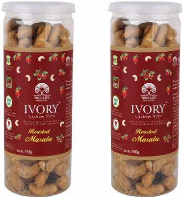 

Ivory Combo Pack of Grade 320 Masala 150gm each Cashews(300 g, Mason Jar)
