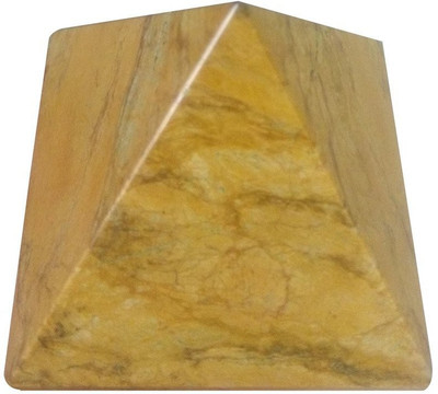 

Excel Pyramid Camel Jasper Energy Reiki Stone Healing Decorative Showpiece - 5 cm(Stoneware, Yellow)