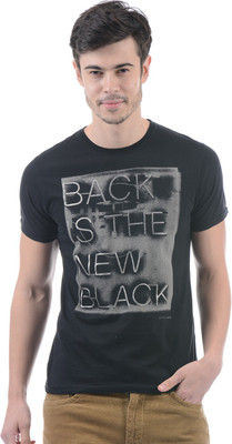 

Pepe Jeans Printed Men's Round Neck Black T-Shirt