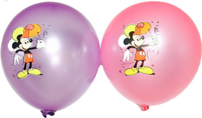

PartyballoonsHK Printed Cartoon Character Mickey Mouse Balloon(Multicolor, Pack of 5)