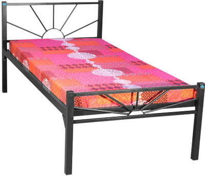 

Delite Kom Sunshine Black Metal Single Bed(Finish Color - Black)