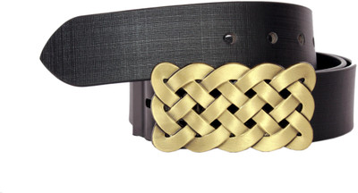 

Sri Men Casual Black Genuine Leather Belt