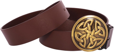 

Sri Men Casual Brown Genuine Leather Belt