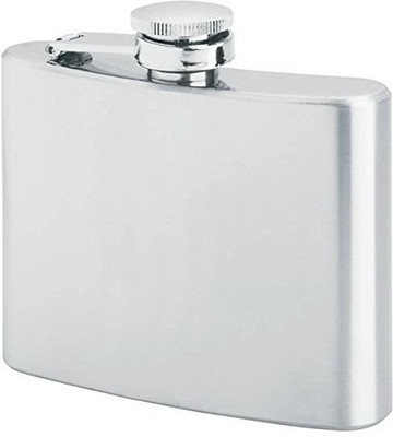 

VibeX ™ High Quality Lightweight Pewter Captive Top Hip Flask - Silver Stainless Steel Hip Flask(120 ml)