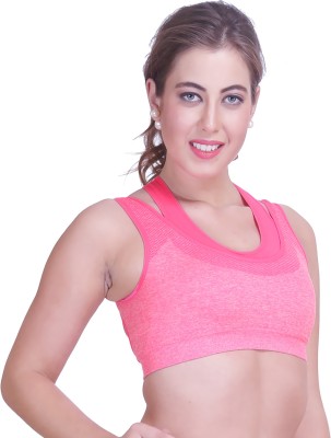 67% OFF on O'Womaniyah Women Sports Lightly Padded Bra(Pink) on Flipkart