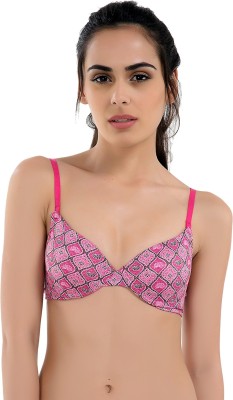 Candour London by Candour London Women T-Shirt Heavily Padded Bra(Pink)