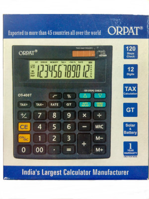 

Orpat OT-400T Basic Calculator(12 Digit), Grey