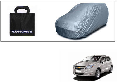 Accedre Car Cover For Chevrolet Sail UVA (Without Mirror Pockets)(Silver, For 2013, 2014, 2015 Models)