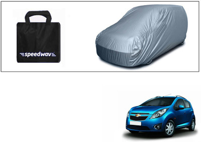Accedre Car Cover For Chevrolet Beat (Without Mirror Pockets)(Silver, For 2009, 2010, 2011, 2012, 2013, 2014 Models)