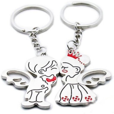 

Crazytowear Love Bird Couple Key Chain(Silver)